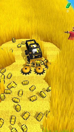 Gameplay screenshot 3 from Stone Grass: Mowing Simulator - Arcade game